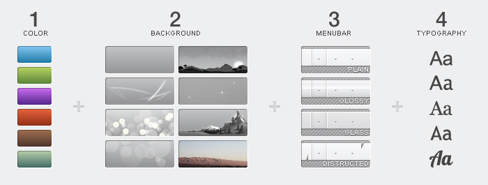 Color variations for Air template